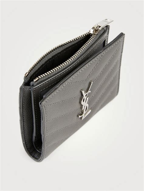 ysl card case zipper|ysl zippered card case.